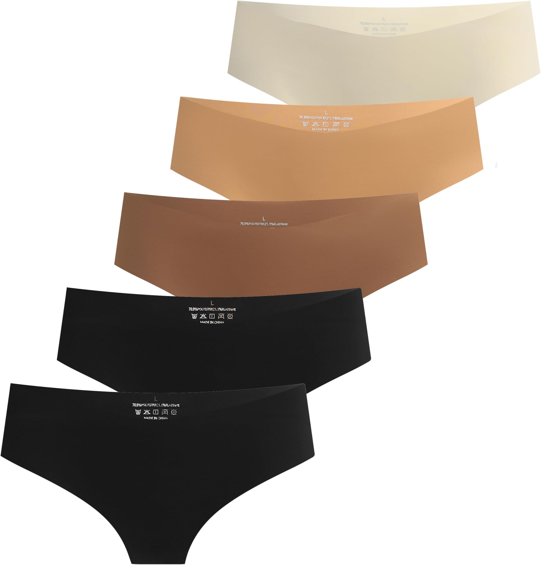 FempireWomens Lace Thongs - Cheeky Underwear Underwear Back Low Waist See-Through Panties Packs