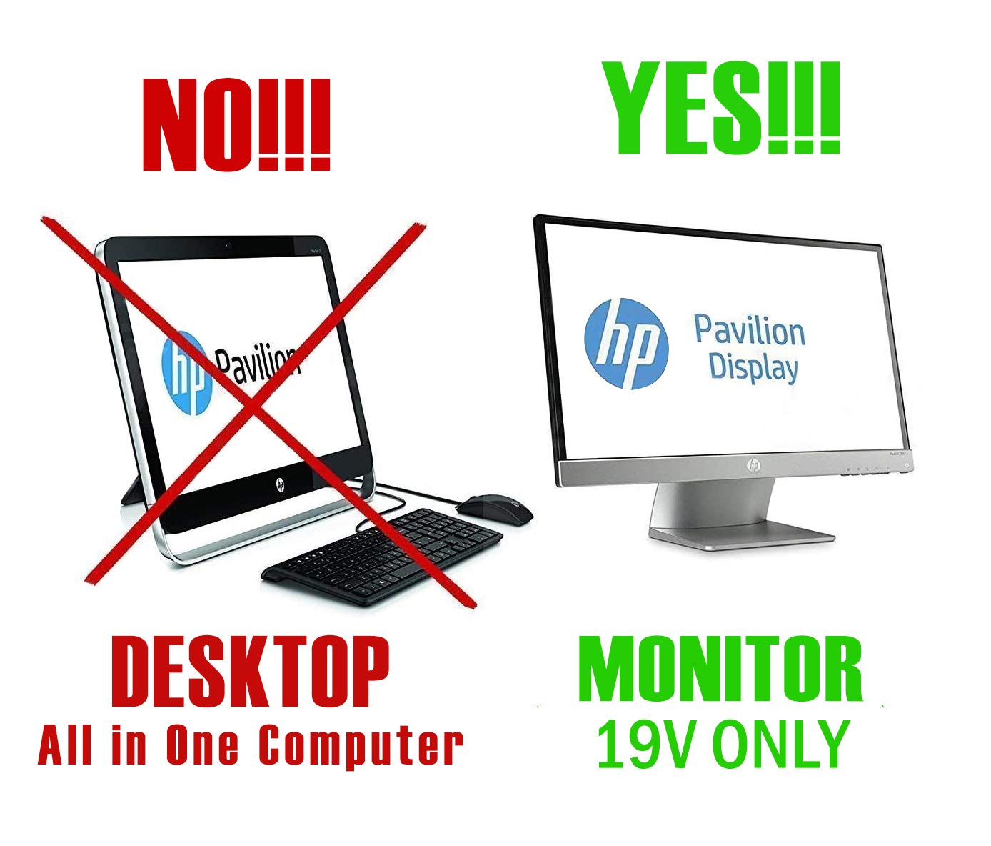 Amazon.co.jp: モニター用 互換電源 HP Pavilion 22cwa 23bw 23cw 23fi