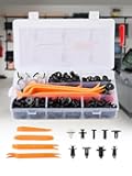 155PCS Car Retainer Clips with Storage Box, Auto Push Pin Rivets Fasteners Kit for Door Trim Panel & Wheel Arch