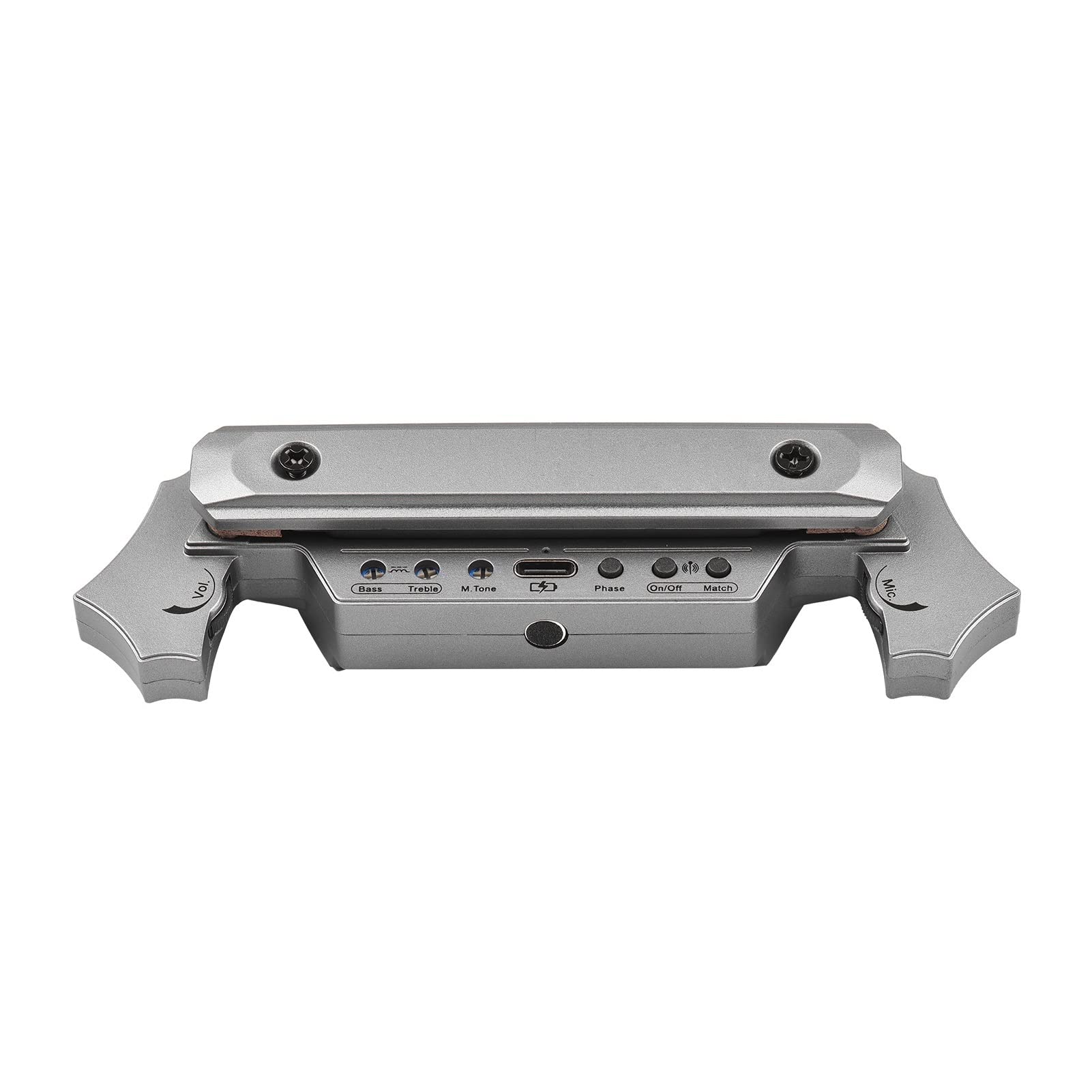 Przetworniki do gitary akustycznej Gitara Akustyczna Pickup Elektryczna Gitara Basowa Kabel Do Wzmacniacza Gitarowego Soundhole Pickup (Color : Silver)