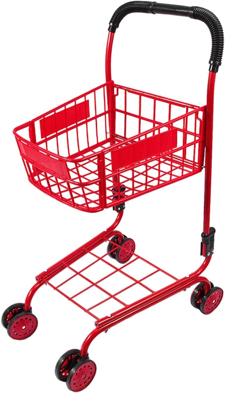 Mini Shopping Cart Photography Prop Cute Miniature Supermarket Handcart Tiny