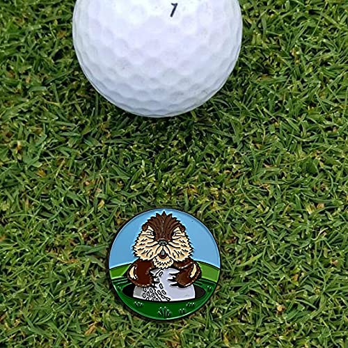 Balanced Co. Bushwood Golf Hat Clip With Enamel Magnetic Ball Marker (Gopher) #TOP2