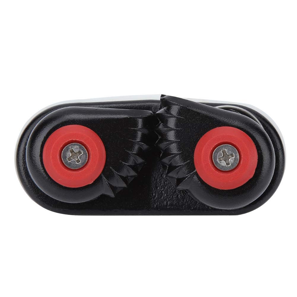 KIMISS Negro Aleación De Aluminio Cuerda Hebilla Titular Anchor Cam Cleat para Kayak Yacht Boot Accesorios