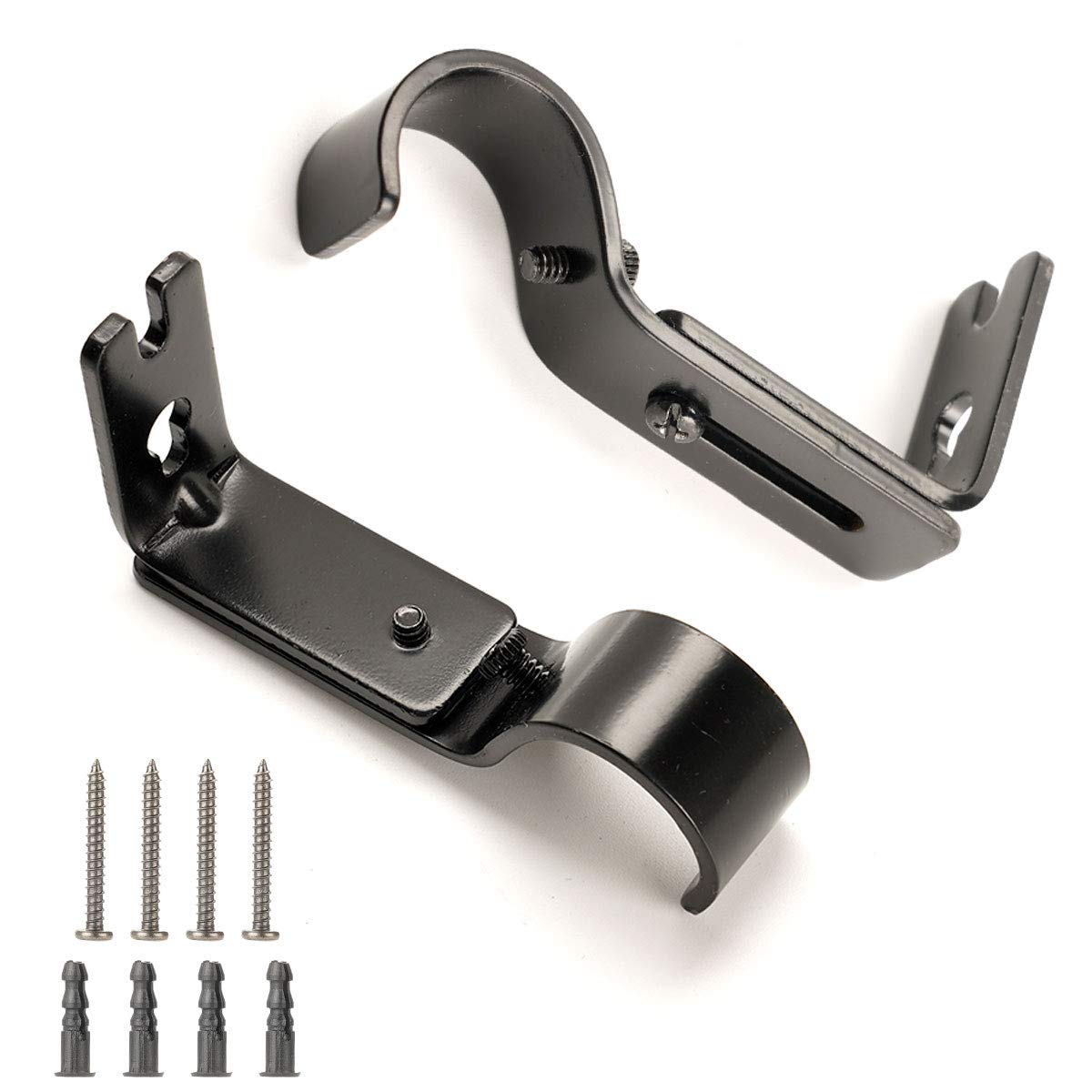 Curtain Rod Brackets - 12 Pack, Heavy Duty -6 Curtain Rod Brackets - 12 Pack, Heavy Duty -6