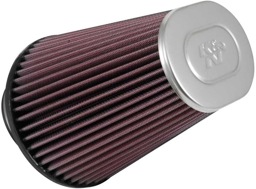 K&N Universal Clamp-On Air Filter: High Performance, Premium, Washable, Replacement Filter: Flange Diameter: 3.5 In, Filter Height: 7 In, Flange Length: 1.75 In, Shape: Oval Straight, RF-1033