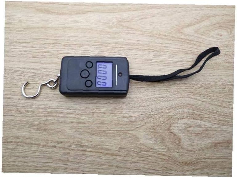Lightweight English Backlight Digital Scale Portable Hanging Hook Scale with Hoisting Rope Spring for Home Farm Hunting Outdoor Heavy Luggage Black Shell and White Word Practical : Clothing, Shoes & Jewelry