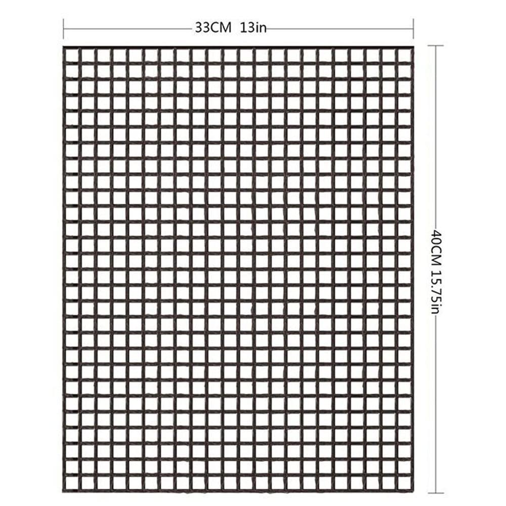 Griglie Per Barbecue Antiaderenti - Set Da 5 Pezzi, 40x33 Cm, Riutilizzabili Per Griglie A Carbone E Gas - Foto 6