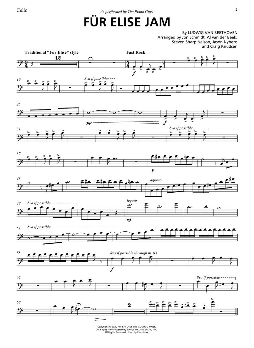 The Piano Guys: Matching Songbook With Arrangements for Piano and Cello: 10th Anniversary Collection (10)