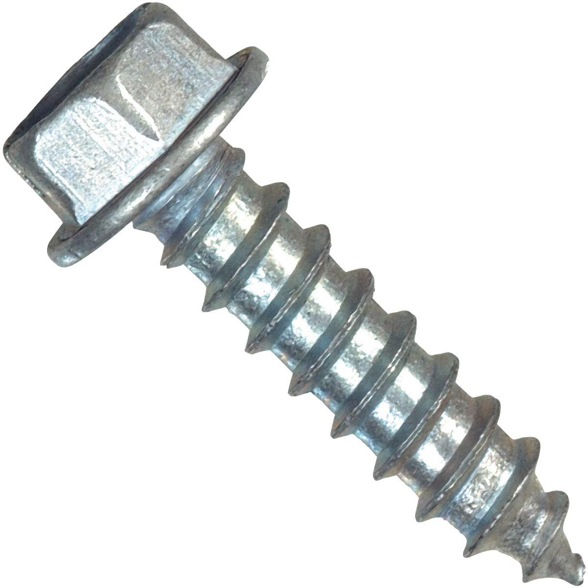 Hillman Sheet Metal Screws No. 6 X 1  Hex Head/Slotted Hex Head Box 100