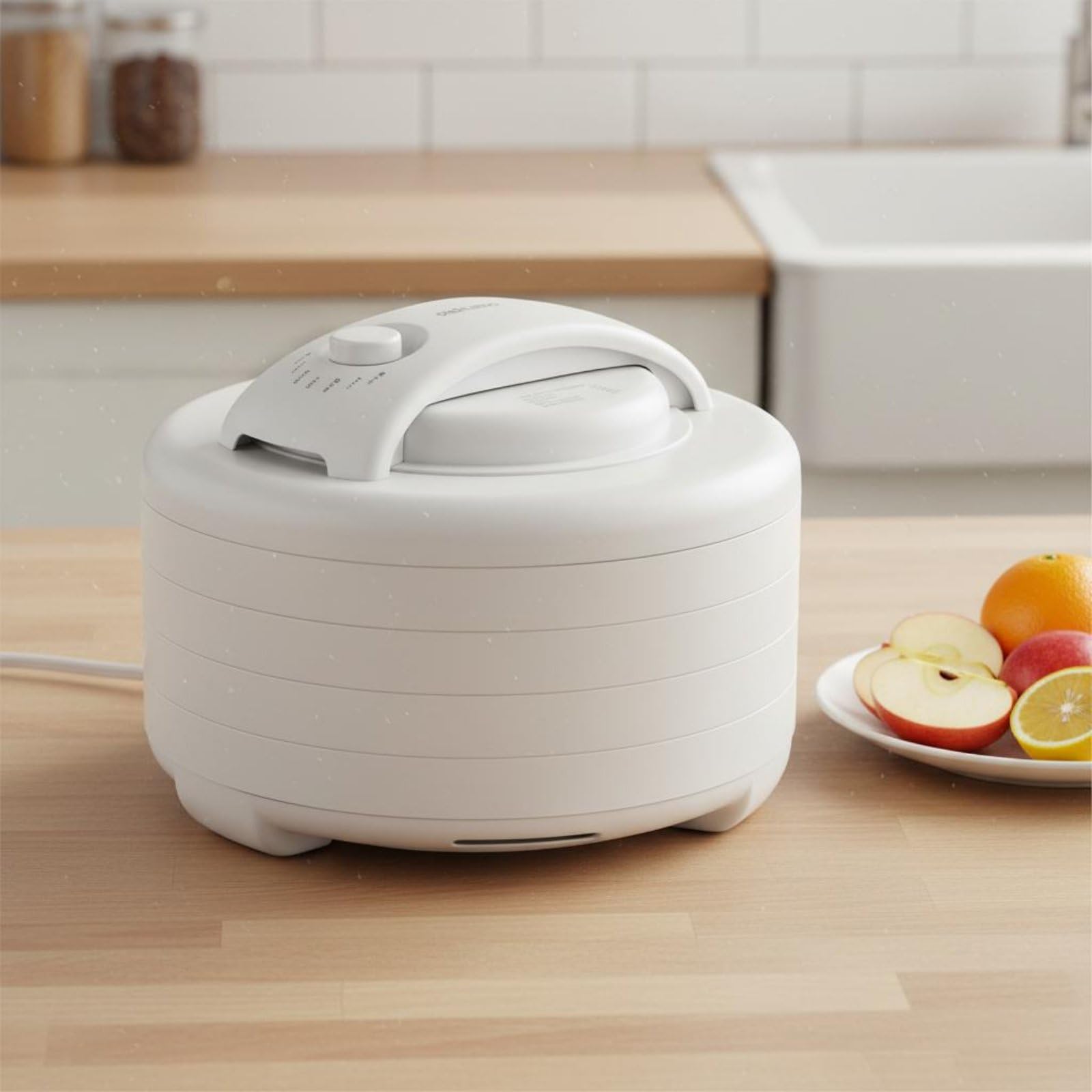 Gralara Disidratatore Industriale Disidratatore Alimenti Essiccatore Frutta Essiccatore Verdure Essiccatore a Vassoi Sovrapponibili 5 Livelli Plastica 500W 220V per Preparazioni Casalinghe Snack