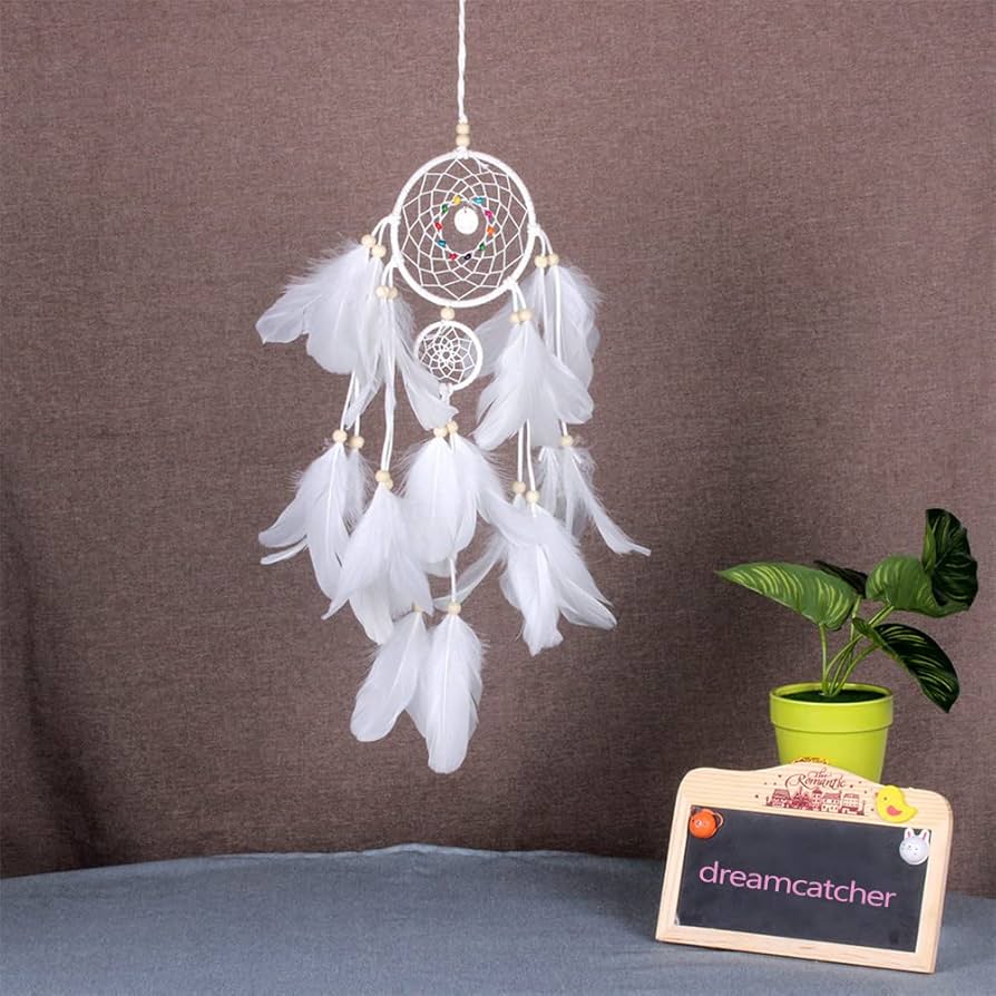 Amazon.co.jp: 車用ドリームキャッチャー,羽で手作りドリーム