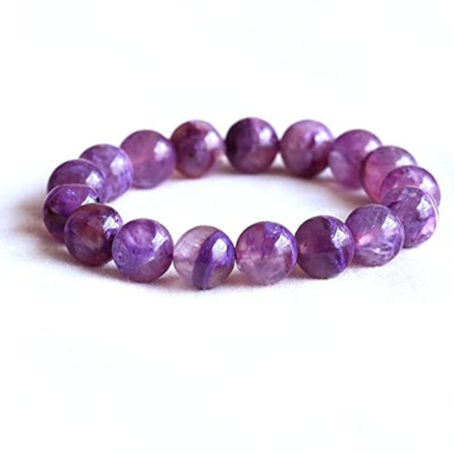Charoite naturelle bracelet homme 12mm pour rompre avec les bijoux banals