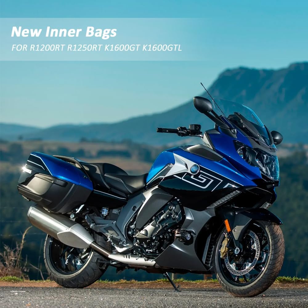 Fits for BMW R1200RT R1250RT R 1200 1250 RT K1600GT K1600GTL K1600 GT GTL Motorcycle Saddlebag Inner Bags Side Case Box Liner Bags Travel Luggage Bag Black Storage Bag Tool Bag