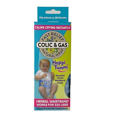 All-Natural Belly Wrap with Herbal Aroma Therapy for Baby Gas Relief - Happi Tummi