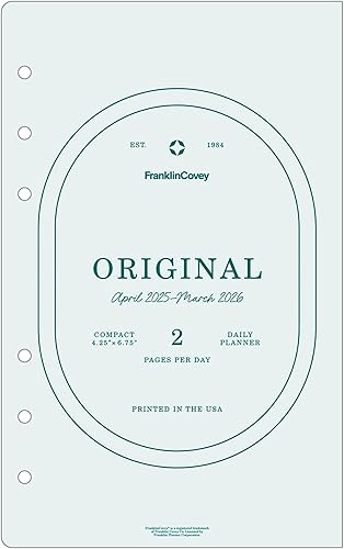 Miniatura 5 de FranklinCovey - Agenda clásica Blooms de dos páginas por día con anillo, julio de 2023 a junio de 2024