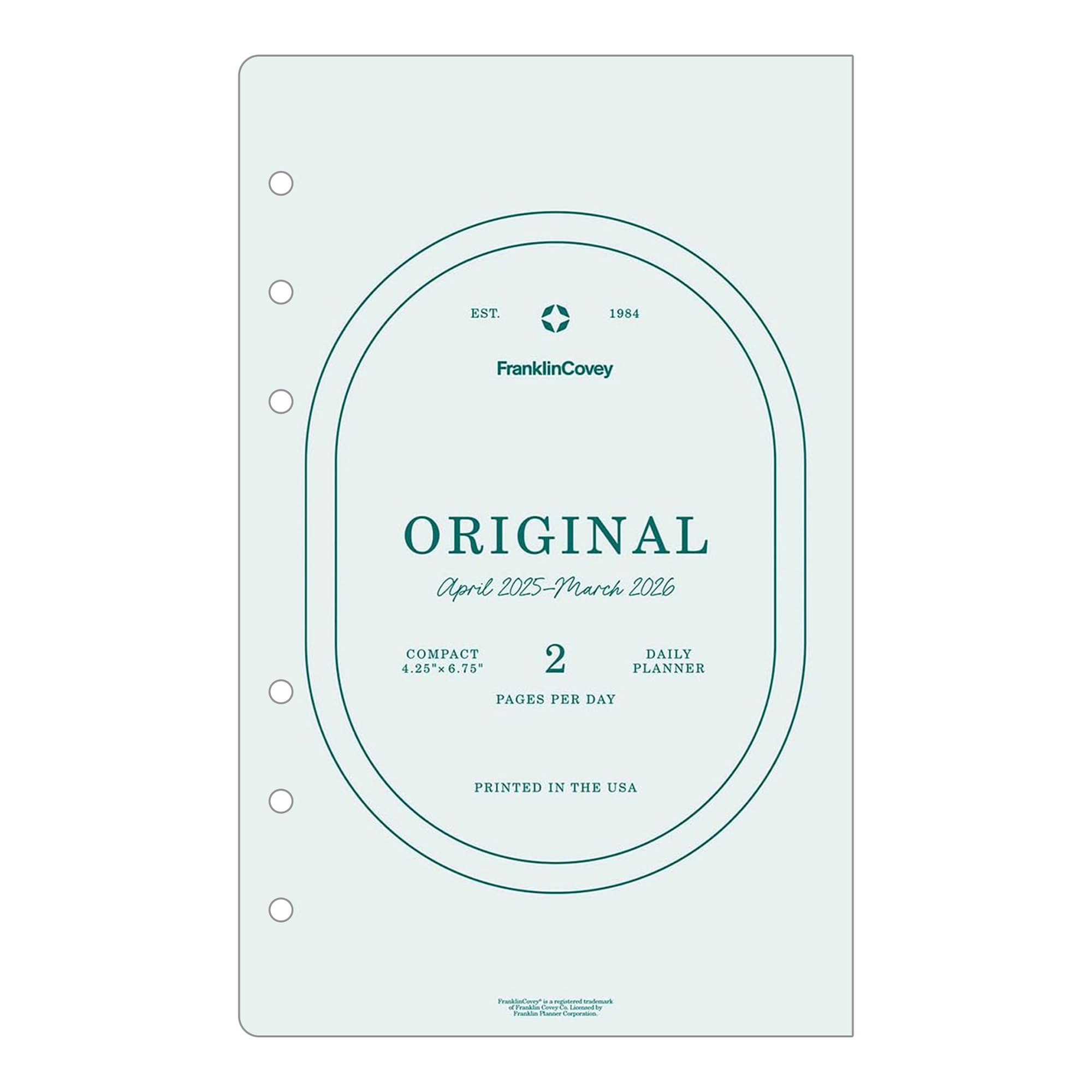 FranklinCovey コンパクト　スケジュール帳 Amazon.com : FranklinCovey - Original Two Page Per Day Ring