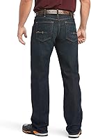 Vista 2 de Ariat Rebar M4 Relaxed DuraStretch - Jeans básicos de corte de bota para hombre, Carbine