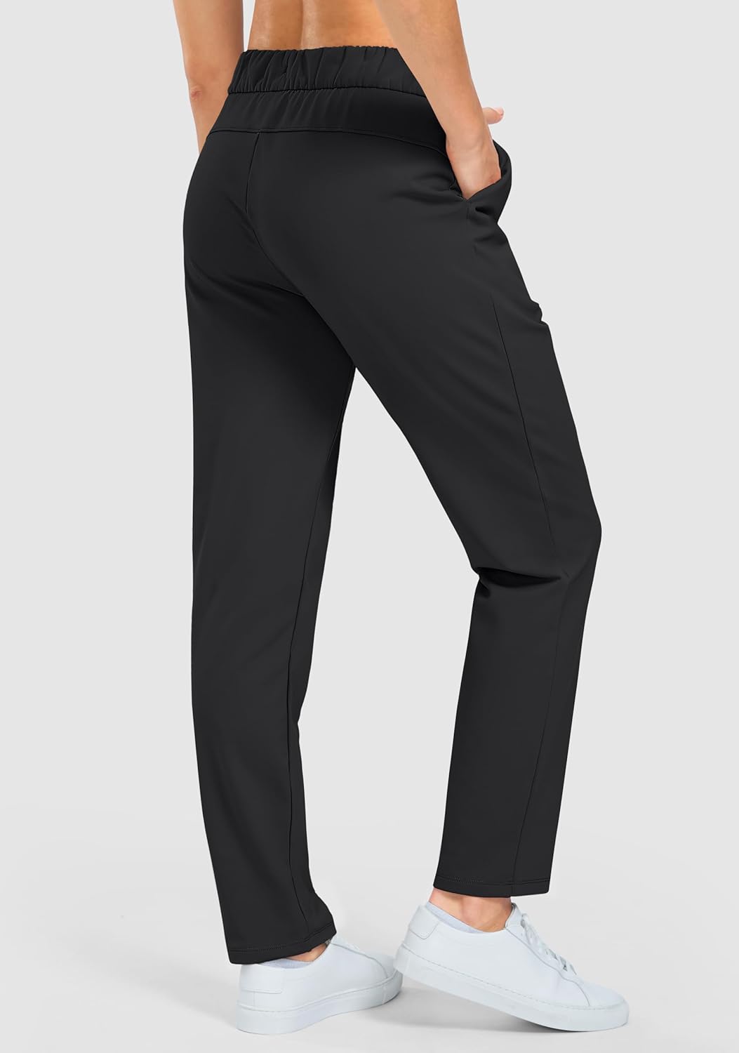 G Gradual Fleece Lined Pants Women 27.5"/29" Golf Pants 3 Pockets Water Resistant Warm Sweatpants for Cold Weather - Image 3