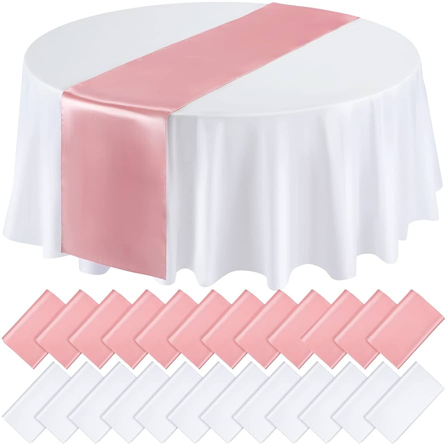Amazon.com: Queekay 24 Pcs 84'' Round Plastic Tablecloth 12