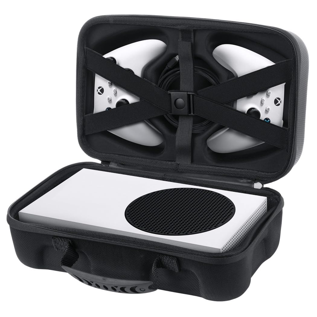 Custodia antiurto per serie S, custodia da viaggio portatile con scomparti per console, controller e cavi