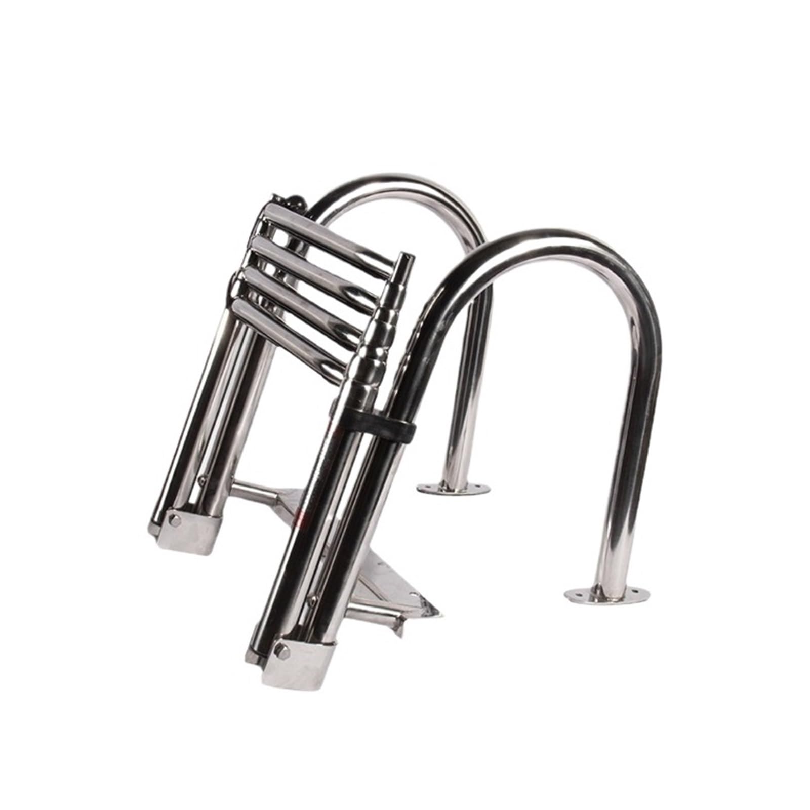 Stainless Steel Marine Ladder With Folding And Telescoping Features, Boat Accessories, Boat Yacht
