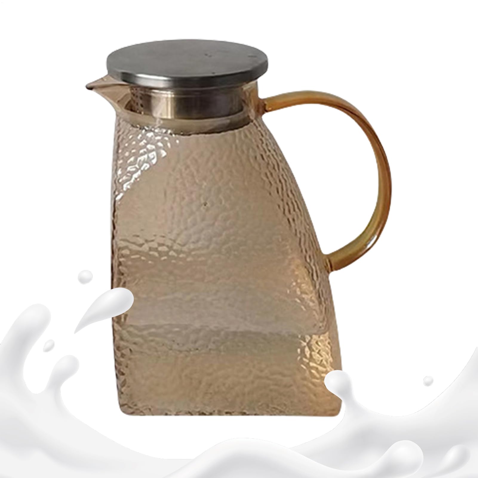 Carafe d'eau en verre 1,5L idéale pour jus et pique-niques