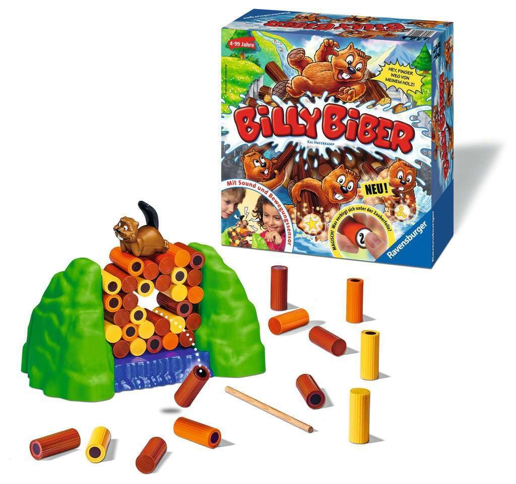 Ravensburger Billy Biber de 1 a 4 jugadores para niños de 4 años
