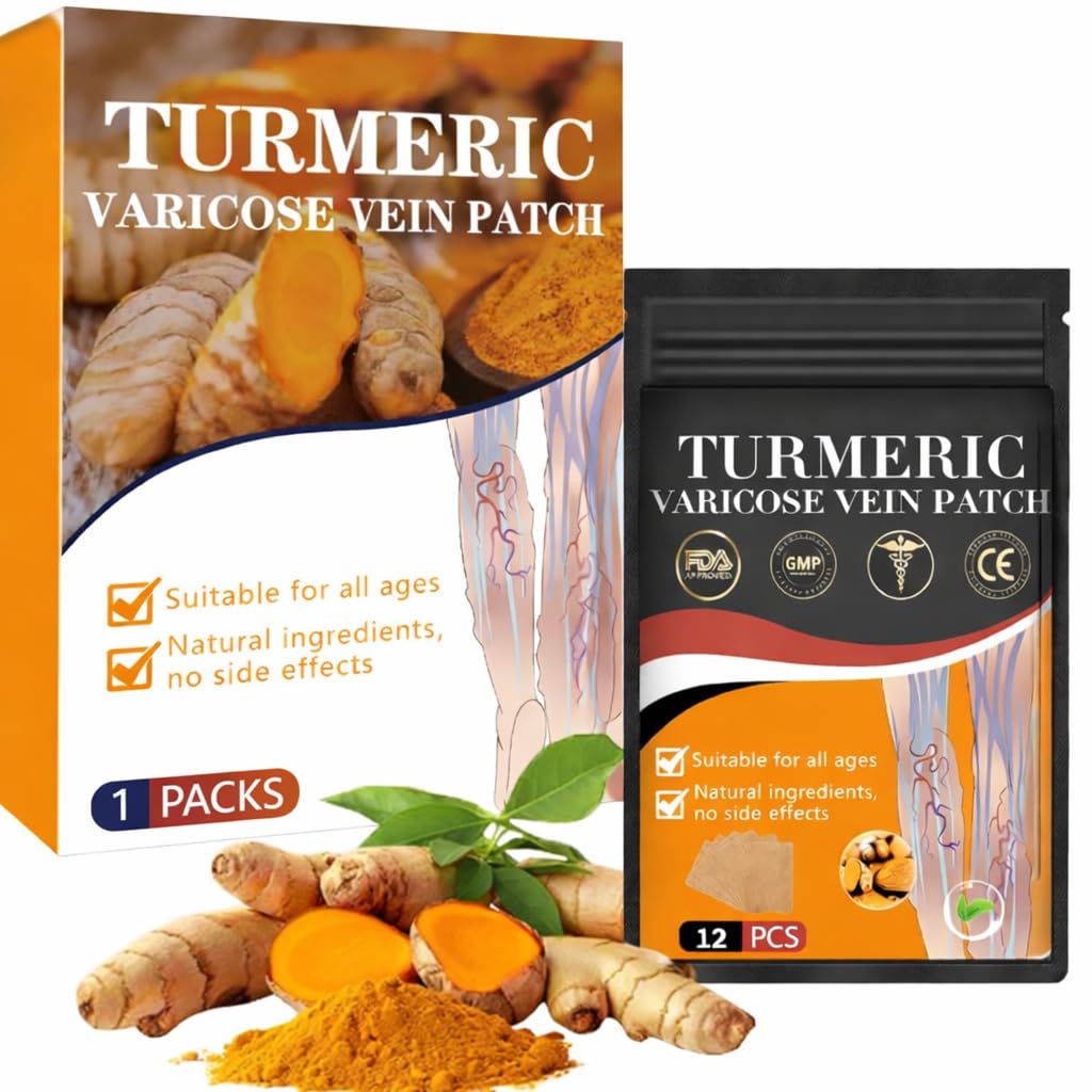 LUUKMONDE Turmeric Varicose Vein Patch – Natural Herbal Relief for Leg Pain, Swelling, Circulation & Spider Veins – Plant-Based Patches for Healthy Veins & Comfort (VARICOSE, PACK OF 2) — Amazon image 14