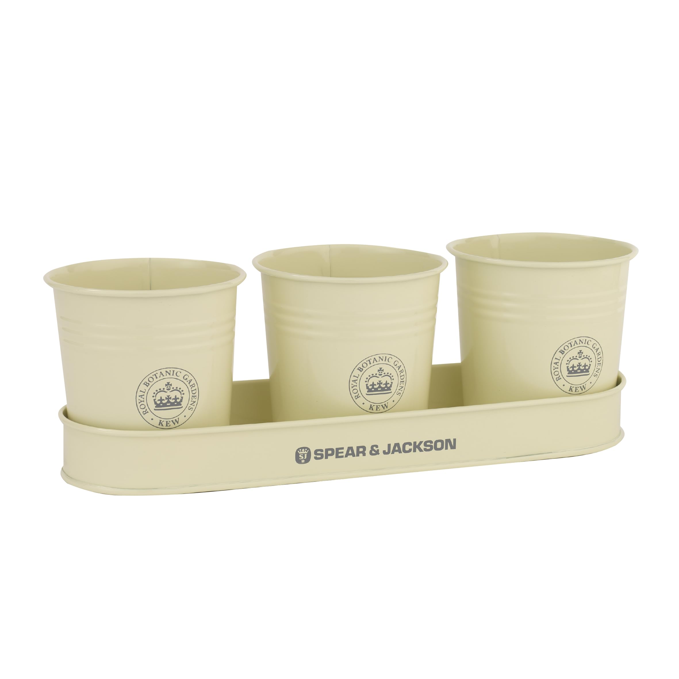 Spear & Jackson Kew Gardens Urban Oasis Set de 3 Pots avec Plateau