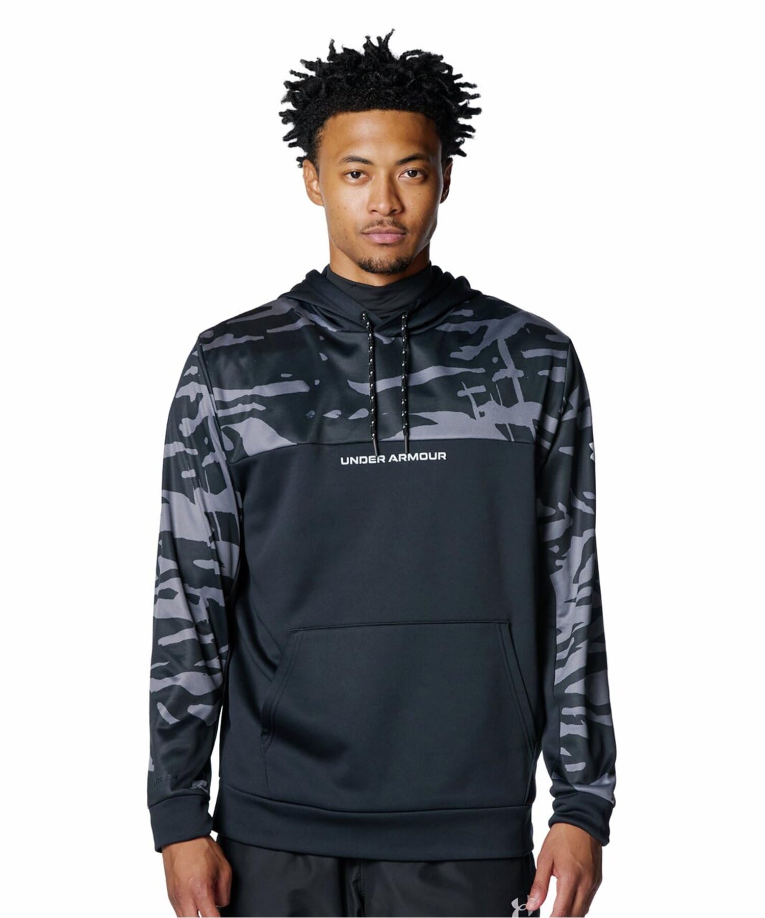 Amazon.co.jp: UA ARMOUR FLEECE HOODIE 6007970(001) ブラック S