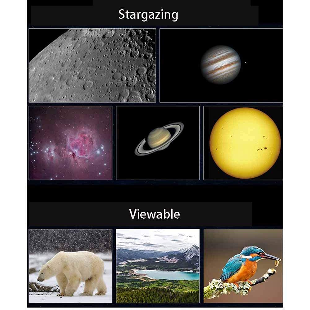 Telescopio astronomico rifrattore Spaziale con treppiede Regolabile, Giocattoli educativi, telescopi monoculari, telescopio Spaziale monoculare per Esterni per Bambini Principianti