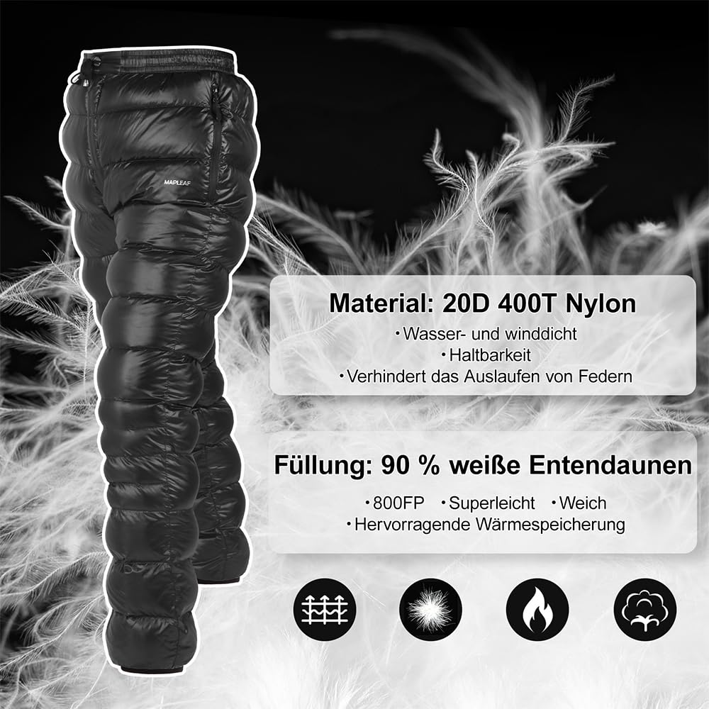 Amazon | [Mapleaf] ダウンパンツ 防寒 メンズ レディース 冬