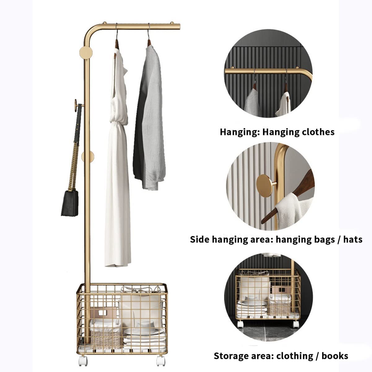 Luteti Coat Rack Stand Clothes Rack Stand, Garment Storage Shelf, Portable Organizer, Ideal for Bedroom Hallway Entryway Office, Keep Hat Handbag Umbrella Items Organised offers donot miss