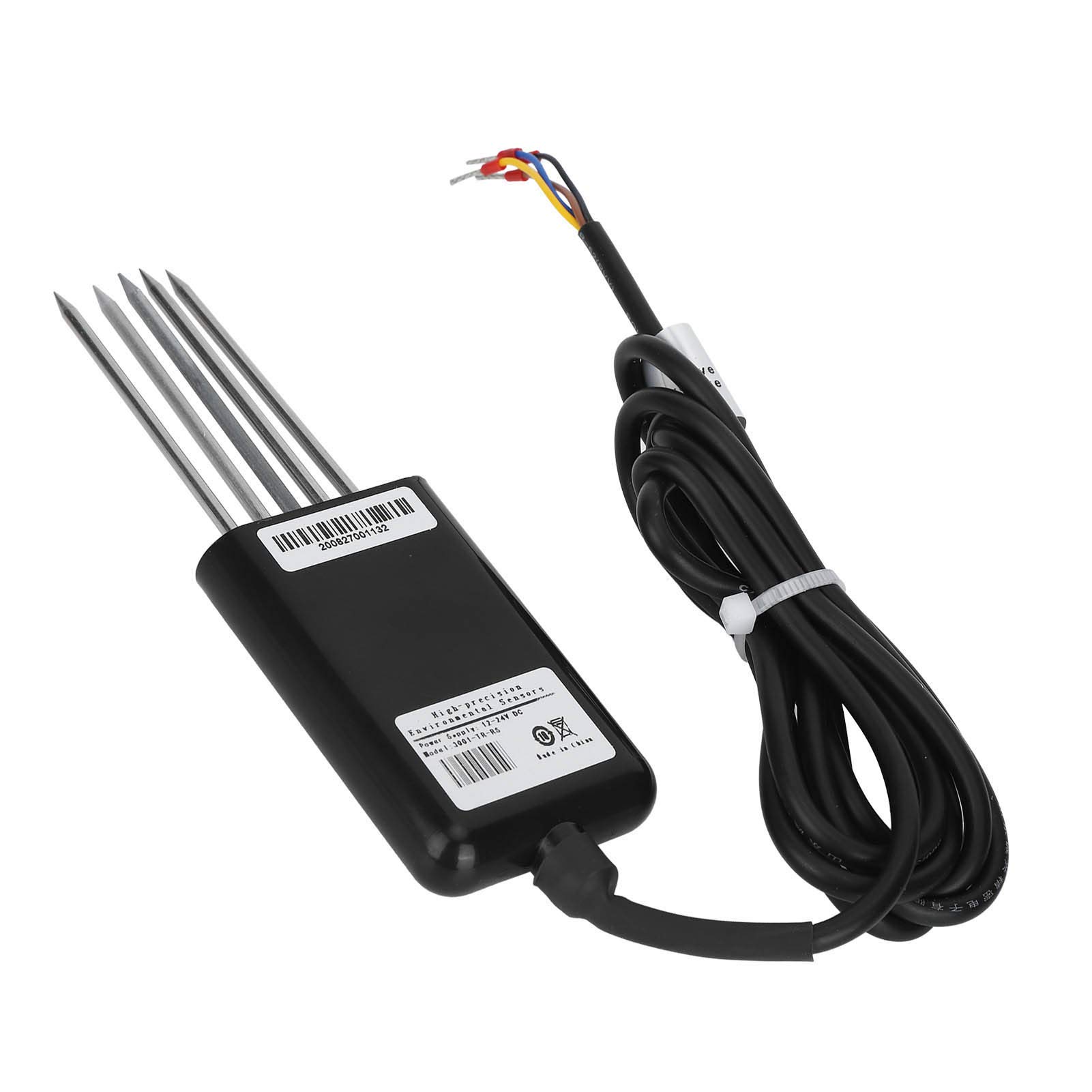 Czujnik Gleby Tester pH NPK Wilgotności EC Przewodności Temperatury IP68 13,8x4,5 cm Plastik Stal Żywica Epoksydowa