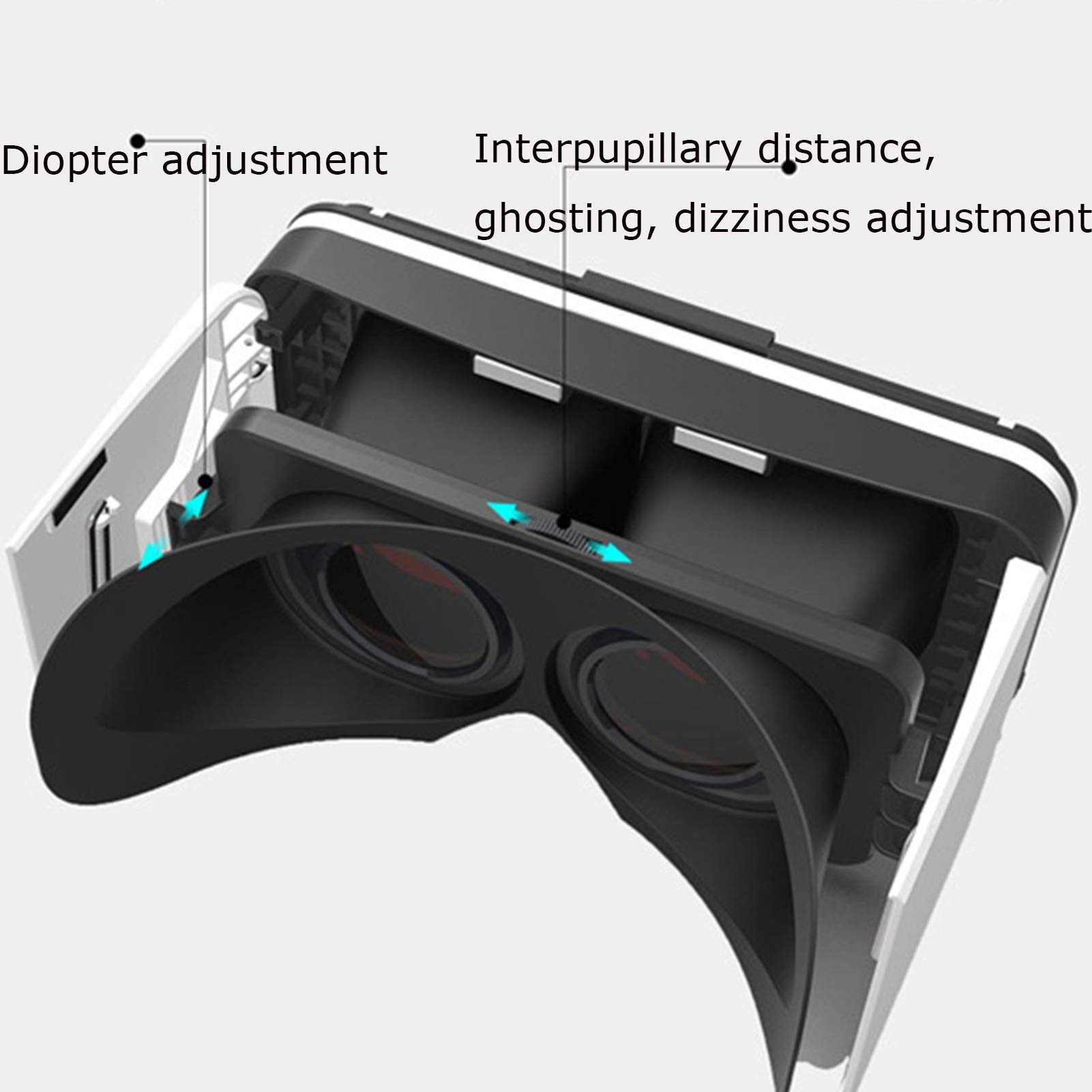 Amazon | YANJINGYJ VRゴーグル、VRヘッドセット、3D VR ゴーグル、VR