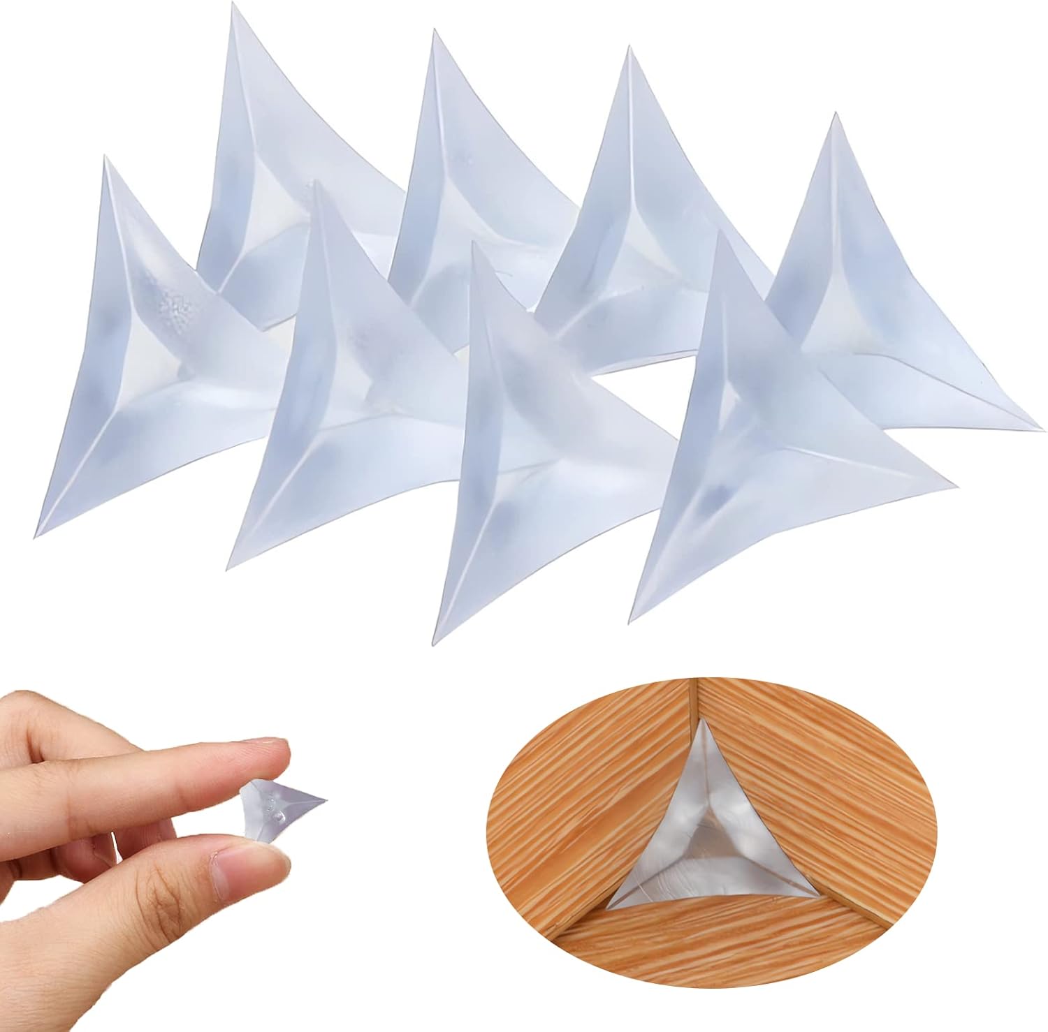 Stair Dust Corners, 100 Pcs Dust Corners for Stairs, Transparent