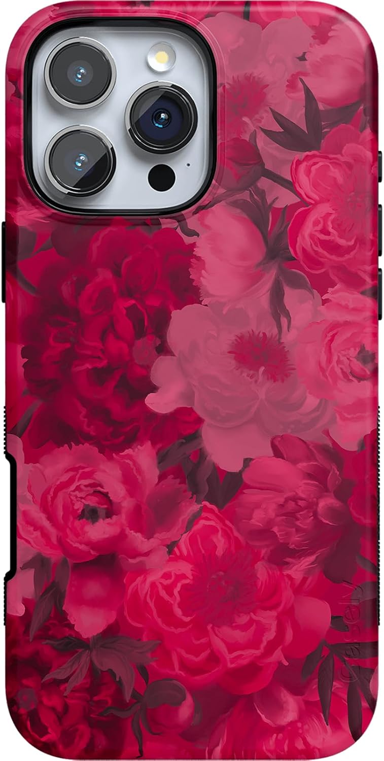 Casely iPhone 16 Pro Max Case | Romance Novel | Moody Floral | Compatible with MagSafe | Bold Protective Case Design
