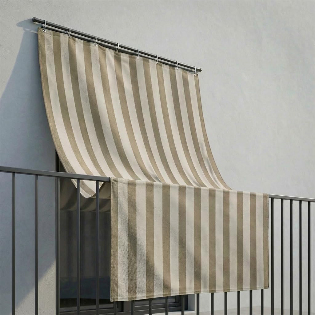INTRECCI Tenda da Sole Impermeabile a Caduta 290x300 cm per Esterno, Verande e Balconi