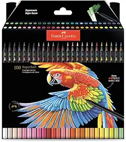 Lápis De Cor, Faber-Castell, Ecolápis Supersoft, 210700, 100 cores