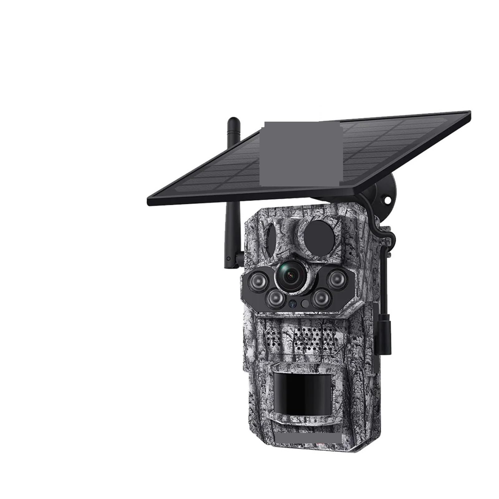 Oshpmbdlyfj 4G Cam No Tf Card 4G Lte Cellular Trail Camera 12Mp Solar Camera Pir Motion Activated 0.2S Trigger Time Night Vision Wildlife Hunting Cam(4G Cam No Tf Card)