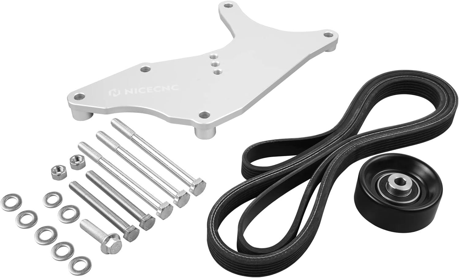 NICECNC LS Truck Dual Alternator Bracket Kit Compatible with Chevy GM Vortec Engine