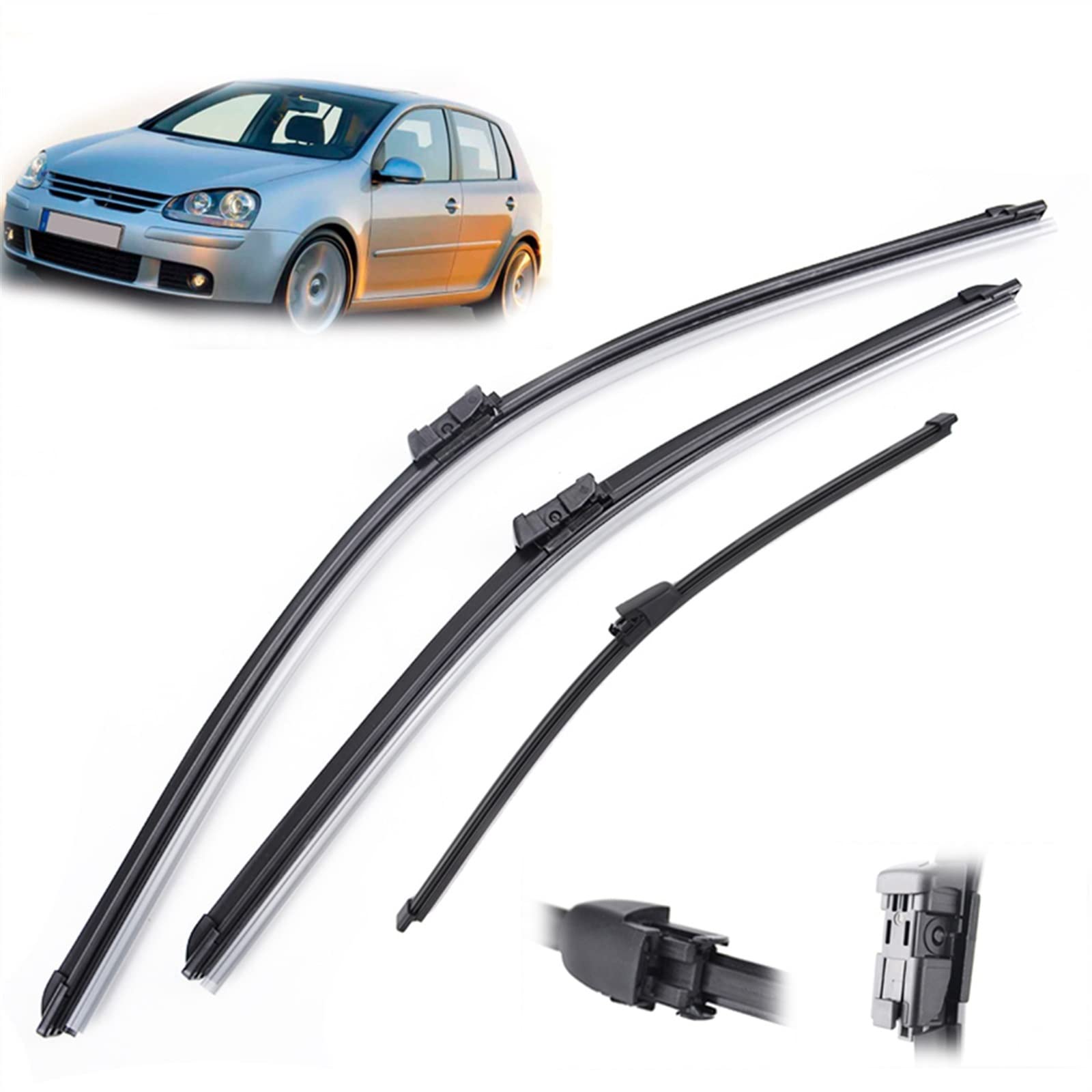 24 "19" 13" Anteriore E Posteriore Tergicristallo Spazzole Tergicristallo Accessori Auto per V&w per Golf 5 2005 2006 2007 2008 2009
