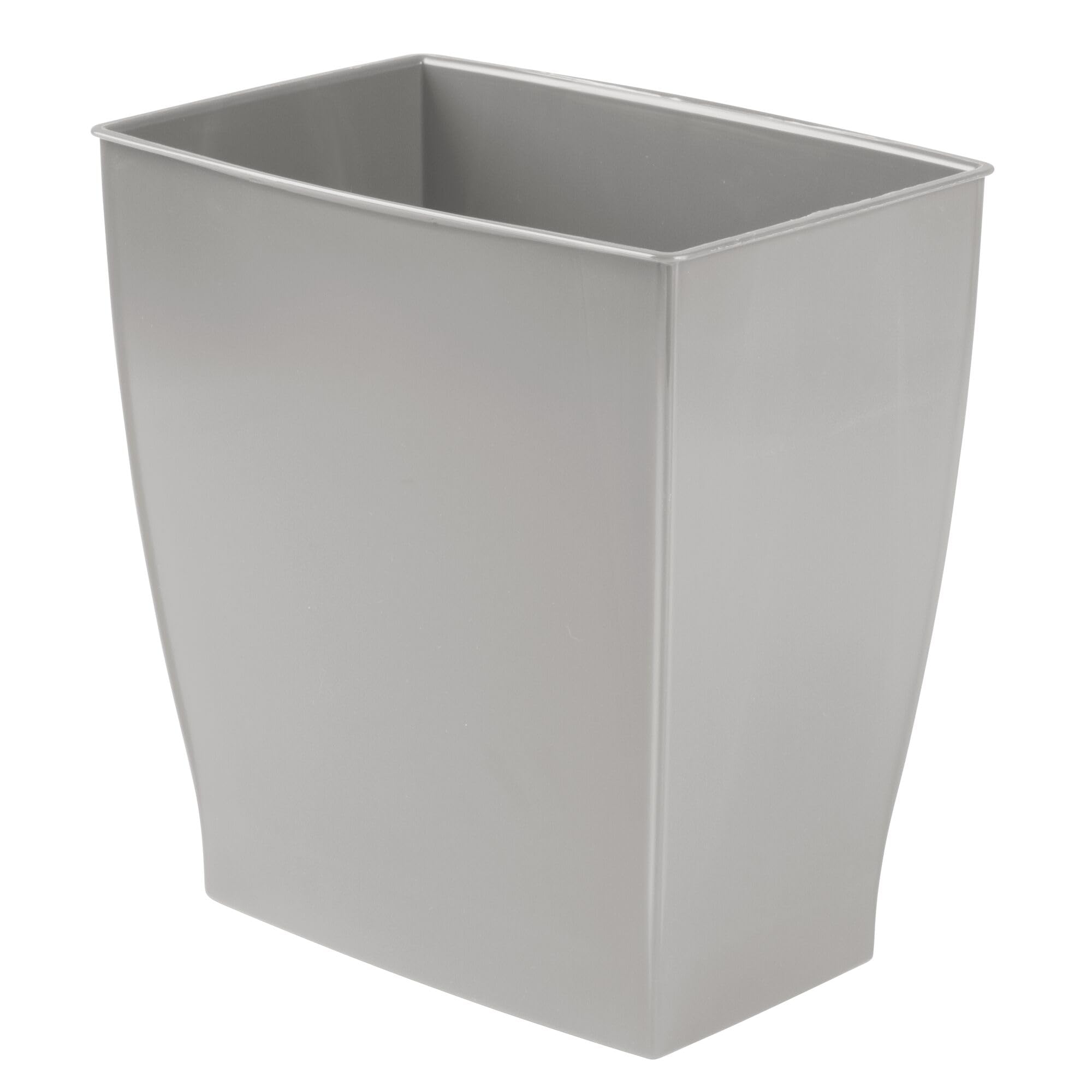 Poubelle rectangulaire étroite iDesign Mono Spa pour optimiser les petits coins