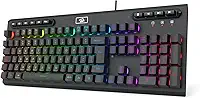 Teclado Gamer Redragon Aditya, Membrana, RGB, ABNT2 - K513-RGB PT - Preto