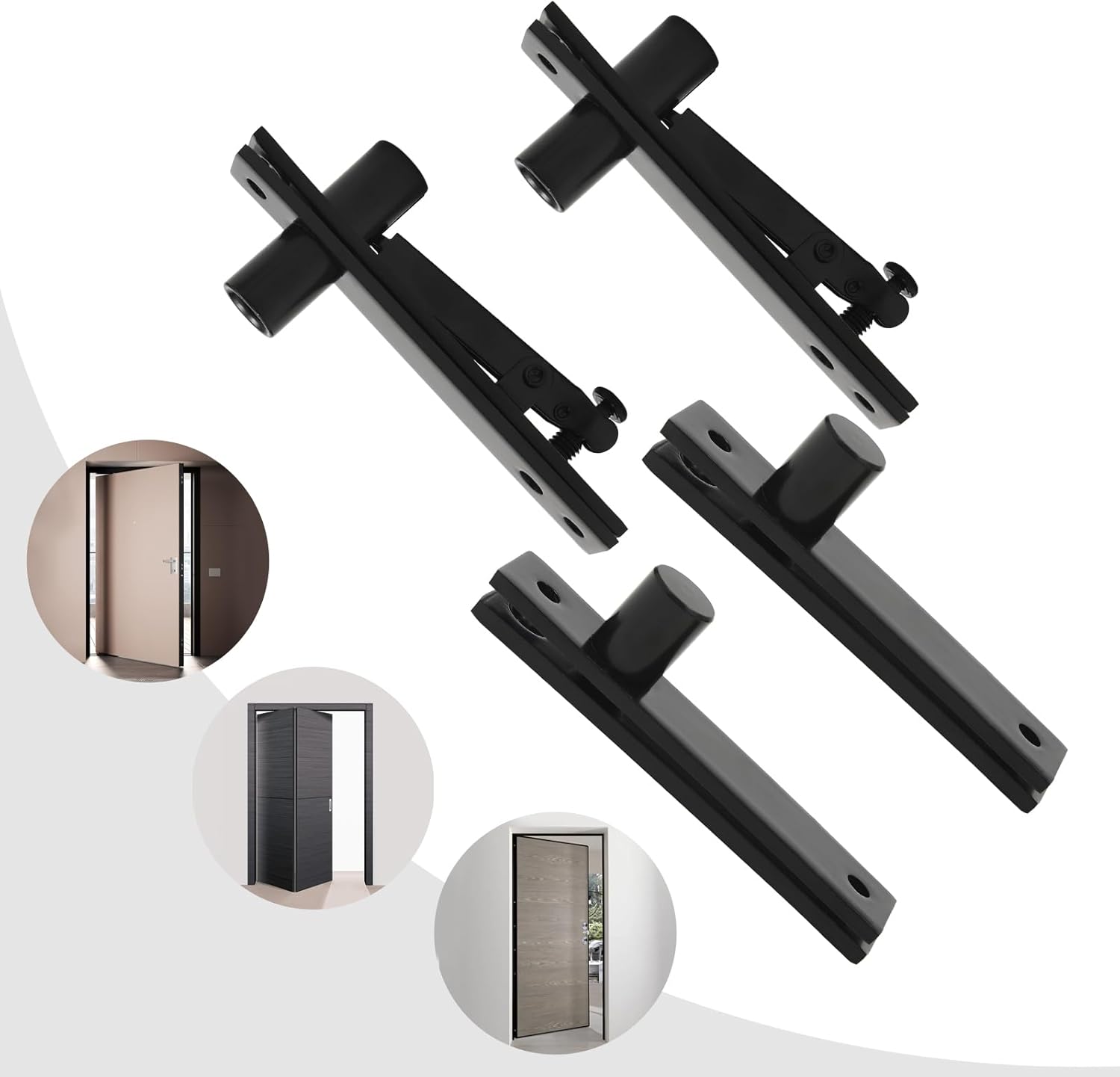 Hidden Door Hinge,Door Pivot Hinges,Stainless Steel Hinge,Self Closing Door Hinge,Heavy Duty Hidden Door Hinge,Secret Door Hinge,Invisidoor Hinge Kit,for Swivel Door,Hidden Door,Wooden Door