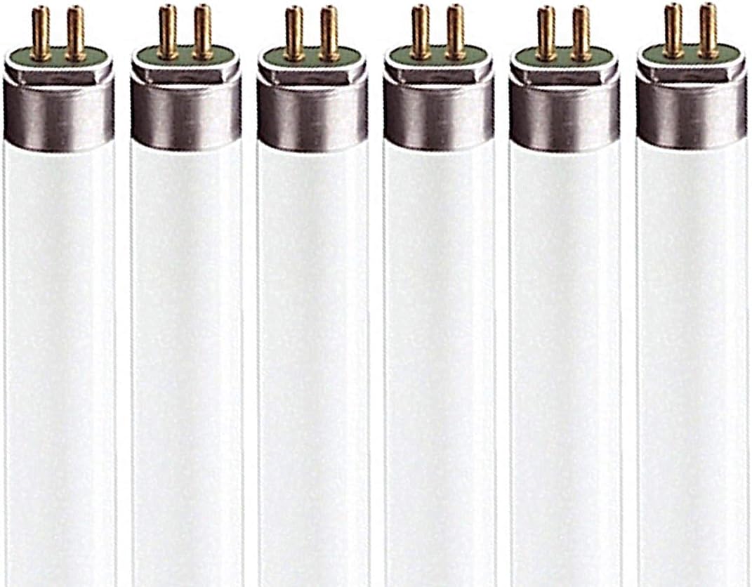LUXRITE LR20765 (4-Pack) 54-Watt 4 FT T5 High Output Fluorescent Tube Light Bulb, Daylight 6500K, 4200 Lumens, G5 Mini Bi-Pin Base