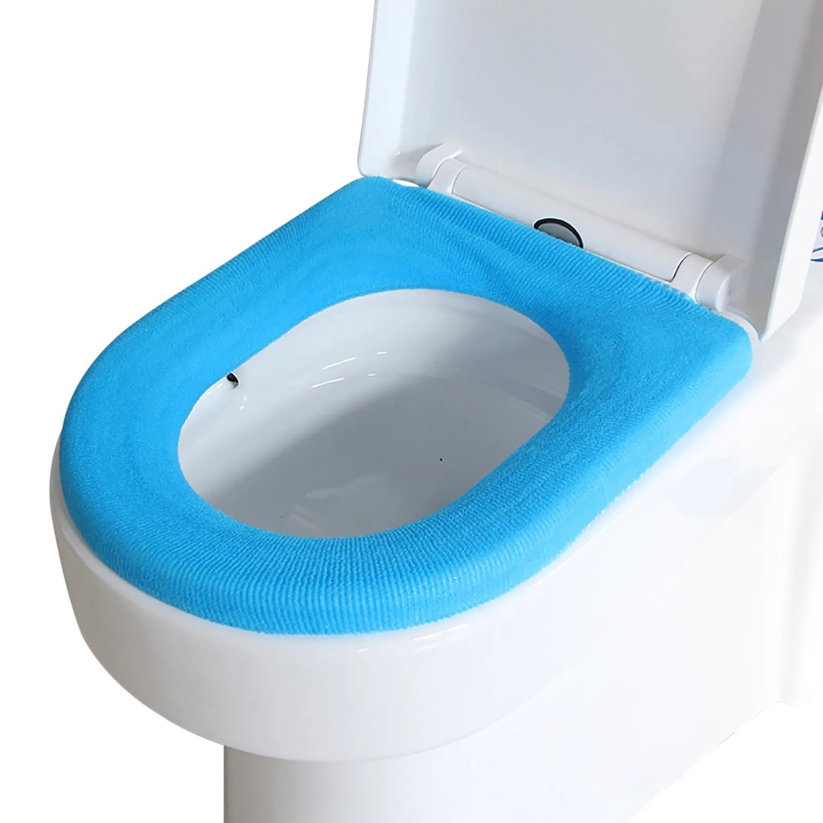 Coussin de siège de toilette vert lavable et confortable pour cuvettes en O