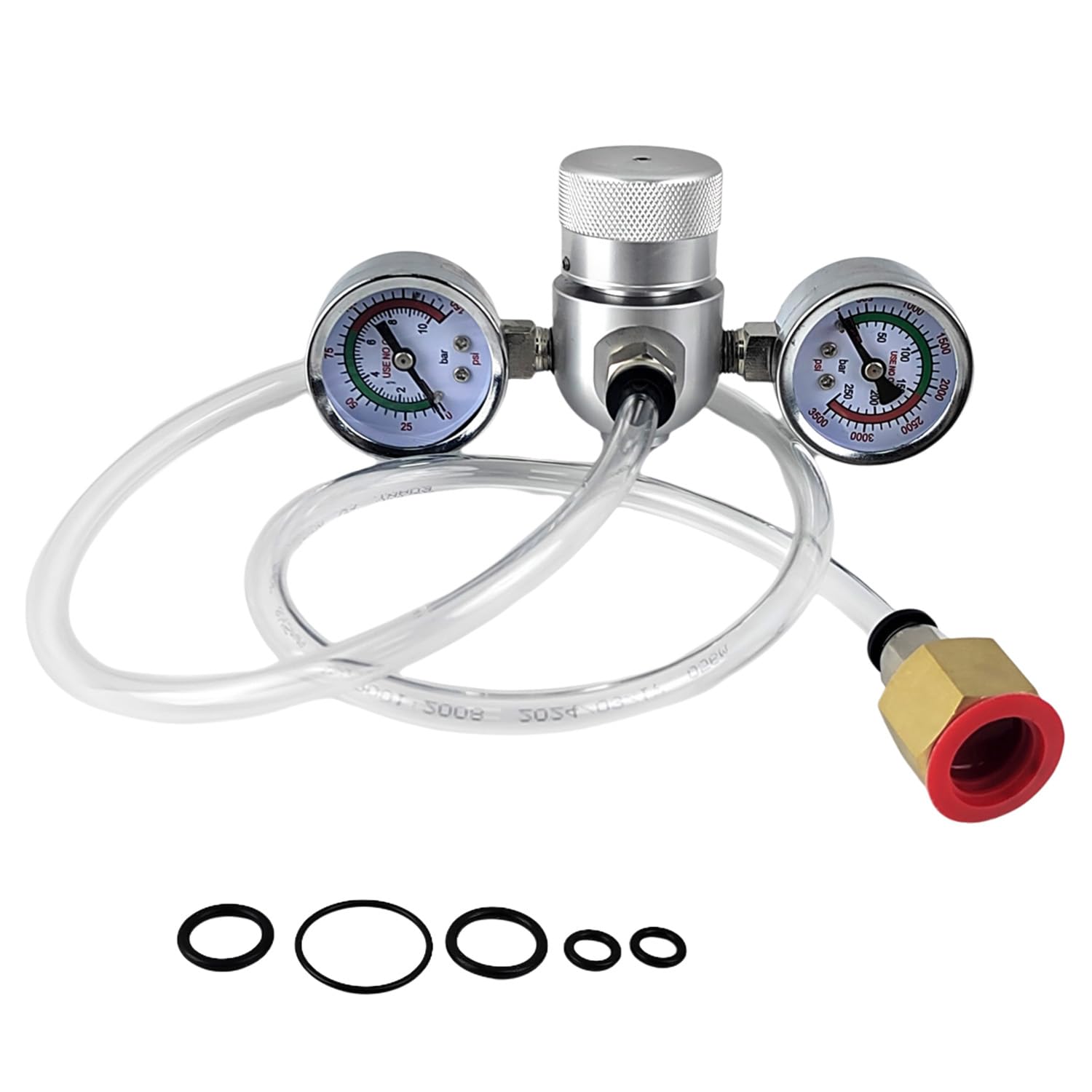 JEEJINYAN Whipped Cream Charger Pressure Regulator Valve, for 0.95L/580G Tank, for Pressure Regulator Tank & Hose Line on Dispenser