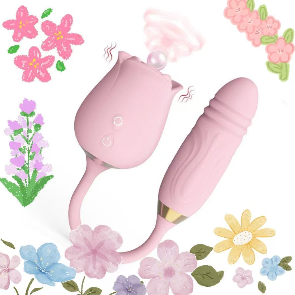 Suction Rose Adult Tool for Women, Roses Toy Clitioral Sucker Power Vibratiers for Women Today Adult Viboators 10 Speed Adult Toys Automatic Electric Adult Toys Machine K1033