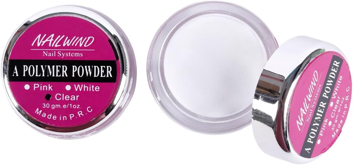 Acrylic Powder Set, 30g Professional Acrylic Nail Powder System for Acrylic Nails Extension,Nail Art (CLEAR, Pack OF 1)
